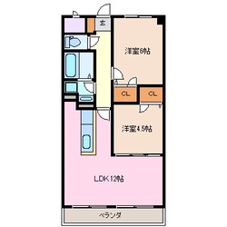 日永駅 徒歩10分 3階の物件間取画像